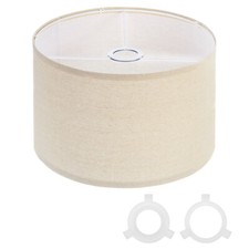 Drum Lamp Shades for Table Lamp 12"x12"x8" Linen Floor Lamp Shade Cream