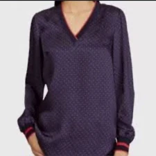 Lauren Ralph Lauren - Women’s V-Neck Blouse - Size XL