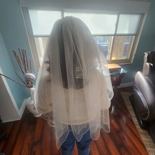 Wedding Bridal Veil with Comb Designer Pretty Pattern Elegant