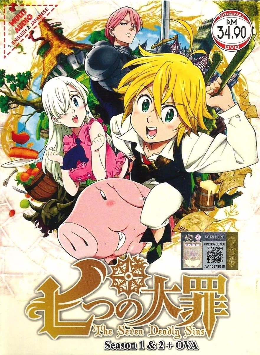 English Dub DVD Anime The Seven Deadly Sins Complete Season 1 & 2