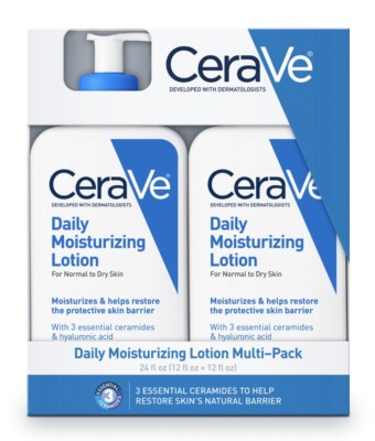**2 PK**CeraVe Daily Moisturizing Lotion Pump Normal - Dry Skin 12oz(355 ml)Each