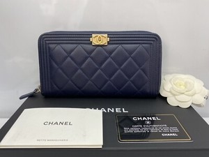 chanel wallet blue