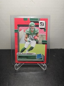 BREECE HALL 2022 Panini Donruss 🏈 Rated Rookie PRESS PROOF RED #314 NY JETS 🔥