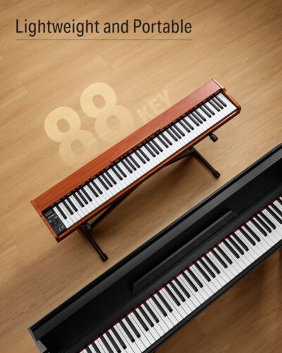 Donner DEP-1S Wood Style Digital Piano 88 Key Electic Keyboard 128 Tone 88 Demo - Picture 2 of 9