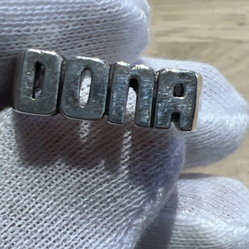 Sterling Ring Größe 8 mit "Dona" Lot 495 - Bild 4 von 9