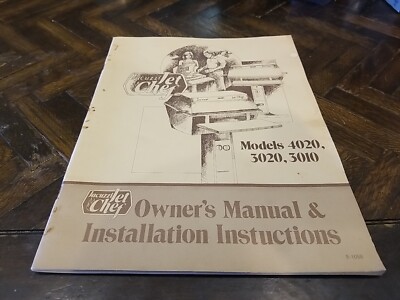 Jacuzzi Jet Chef Grill Original Owners Manual And Parts Catalog Nice Rare