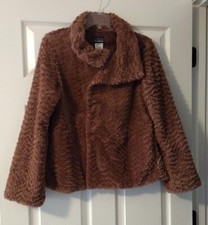 Patagonia Pelage Jacket Mauve Women's Size Medium Curly Fleece Zip 28230FA12