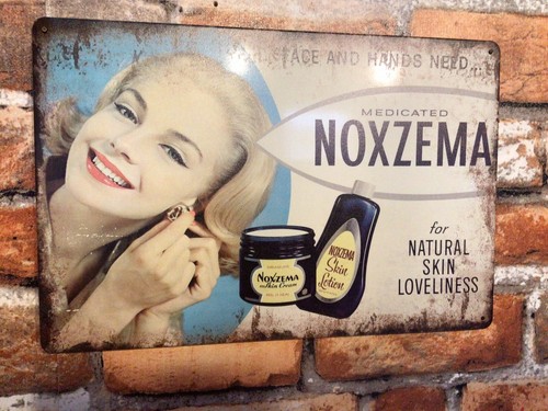 Retro Style 12"x8" Medicated NOXZEMA skin cream Advertising Sign. A Great Gift! - Picture 2 of 8