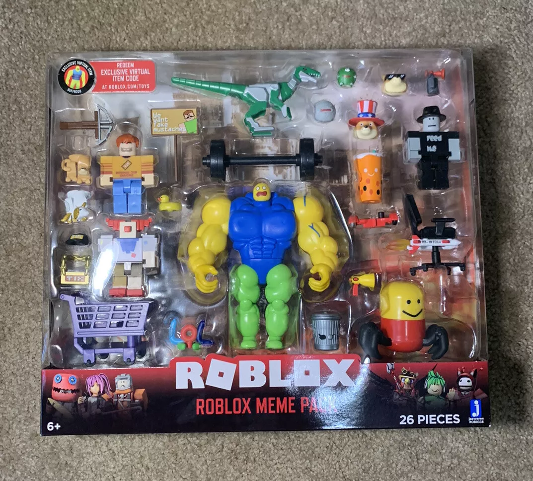 Roblox Action Collection - Meme Pack Playset Pack with Exclusive Virtual  Item