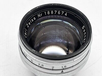 Carl Zeiss Jena Sonnar RF 50mm 5cm T 1:1.5 Lens for Contax Carl Zeiss Jena Sonnar RF 50mm 5cm T 1:1.5 Lens for Contax