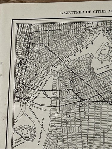 Antique 1927 Map Of Brooklyn New York City 15”x11” - Picture 2 of 7