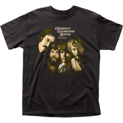 Creedence Clearwater Revival Pendulum Mens T Shirt Rock Music Band Tee New Black