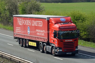 LKW Foto 12x8 - Scania R450 - P&B Foods - PJ14 RKO