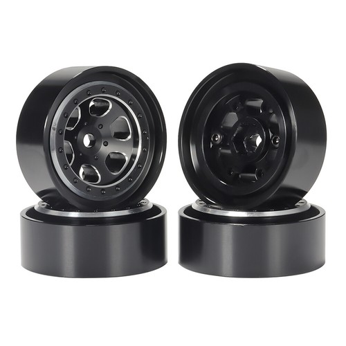 1.3" Aluminum Beadlock Wheel Rim/Rubber Tire For 1/18 TRX4M, 1/24 SCX24 RC Car - Picture 20 of 30