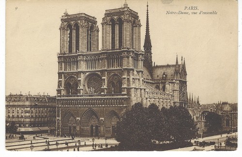 PARIS FRANCE POSTCARD  NOTRE DAME CATHEDRAL, Unposted - Bild 1 von 2