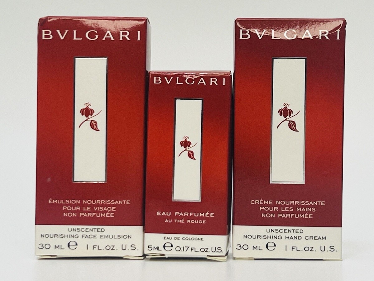 未使用❗️BVLGARI Eau Parfumée au Thé Rougeセット Bvlgari Eau Parfumee au The Rouge FEDC Perfume Spl 0.17 OZ