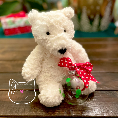 Jellycat EDMUND CREAM POLAR BEAR New BNWT RETIRED Plush Sitting White Lovey Soft - Picture 2 of 11