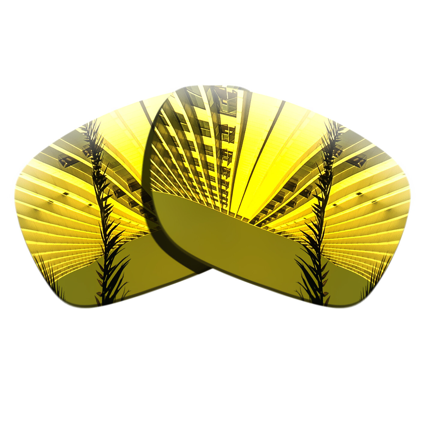 Golden Yellow Polarized Replacement Lenses ForVonzipper Elmore Anti