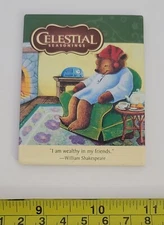 Celestial Seasonings Bear I Am Wealthy In My Friends Shakespeare Magnet