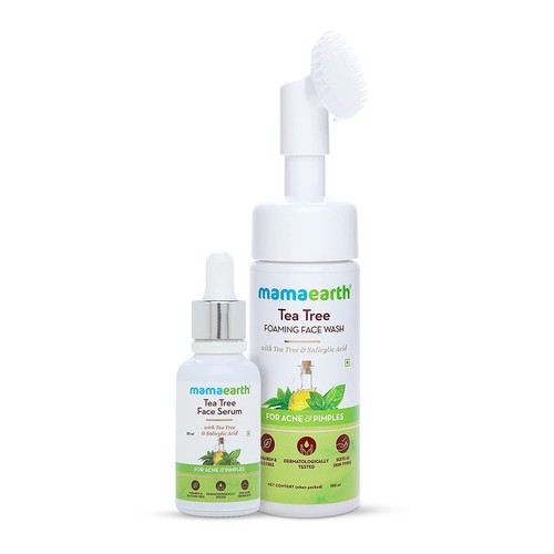 Mamaearth Tea Tree ( Foaming Face Wash 150 ml + Face Serum 30 ml ) Free Shipping - Picture 3 of 4