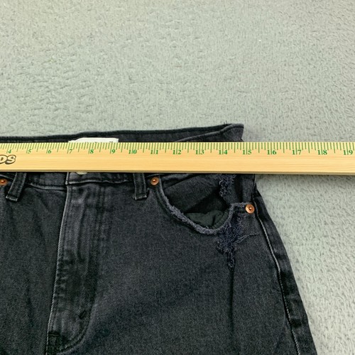 Abercrombie & Fitch The 90’s Straight Jeans Womens 29/8 Ultra High Rise Black - Picture 6 of 11