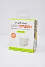 PureGear Fastest Light Speed 20W USB-C Fast Wall Charger Adapter - NEW !!!