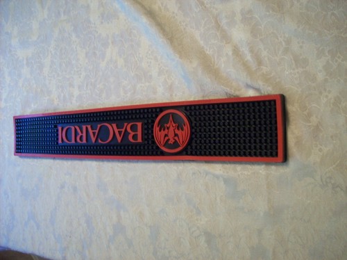 BACARDI BAR MAT 22.5 " X 3.5: " NEW NEVER USED - Picture 5 of 8