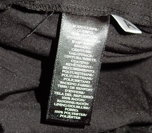 ANN TAYLOR BLACK OVERLAY SKIRT 4 - Picture 4 of 5