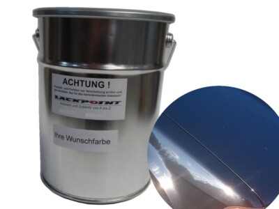 3 Liter 1K Autolack Kunstharz Deep Black Metallic Lackpoint Schwarz Tuning Glan