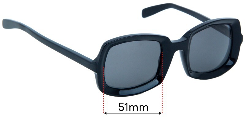 Lenti di ricambio per occhiali da sole SFx adatte a Saint Laurent SL 245 larghezza 51 mm