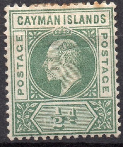 CAYMAN ISLAND/1905/MH/SC#8/KING EDWARD VII / KEVII / ROYALTY / PARTIAL SET/ 1/2p - Picture 1 of 1
