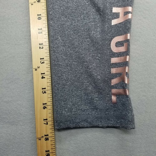 Ideology Running Yoga Legging Pants Girls L 14 Gray Run Like a Girl Stretch New - Picture 4 of 9