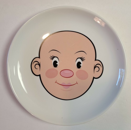 Fred Plays with His Food Plates/Pair of Her Plates 8 1/2" - Picture 2 of 5