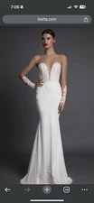 Berta Muse Alecia 17-122 Wedding Dress Size 38 Sample Orig $11,000 Sample Condit