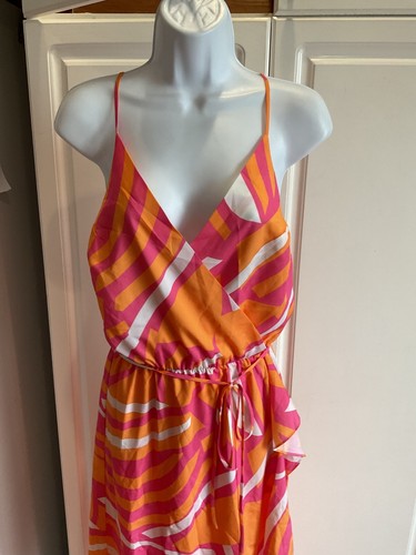 NEU Damen Kuscheliges Sommerkleid leuchtende Farben X-Small Chloe Style Sherbert Print - Bild 4 von 9