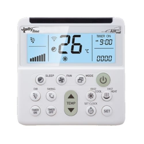 UNIVERSAL AIR WALL - Telecomando universale per condizionatori con display muro