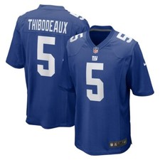 New York Giants Kayvon Thibodeaux #5 Nike Royal 2025 Official NFL Game Jersey