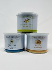 BELLA PERFETTA Depilatory Wax 3x14oz Lot of 3 Nacree, Azulene, Zinc Oxide NEW