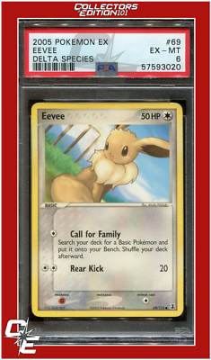 【PSA10 】イーブイデルタ eevee 2005 1ED EX Delta Species 69 Eevee PSA 6 | eBay