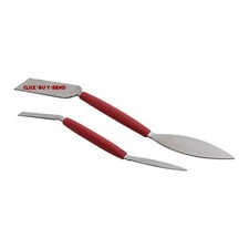 PLASTERERS 2 PIECE STAINLESS STEEL SMALL LARGE SQUARE & LEAF TROWEL POINTING