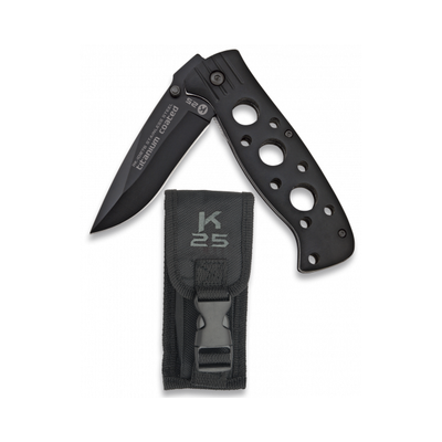 11074 Couteau TACTIQUE K25.Avec étui.Lame:8cm RUI K 25