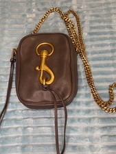 Rebecca Minkoff Tassel Crossbody, Dark Gray With Gold Chain Strap