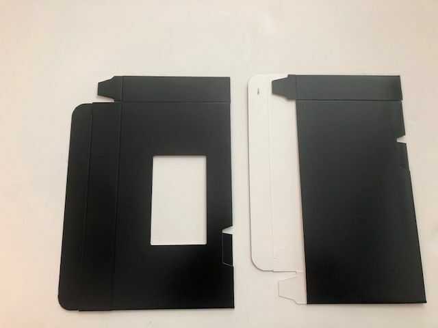 50 VHS Tape Cardboard Sleeve With Window, BLACK JS85 DA3V