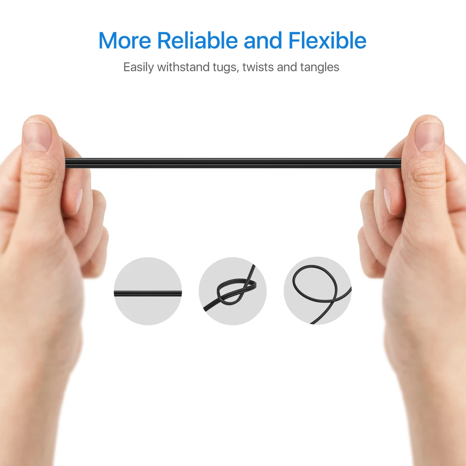 Cable BNC ZOSI 2x60FT RCA Cable de extensión para sistema de cámara de seguridad DVR Foto 3 de 4