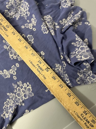 C&C California Tee Women's XL Floral Short Sleeve Boho Blue Beach Floral - Picture 5 of 5
