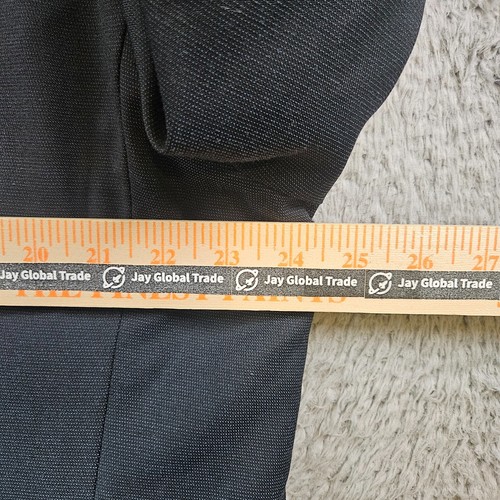 Tommy Hilfiger Suit Blazer Sport Coat Men 48R Wool 2-Button Textured Black - Picture 17 of 21