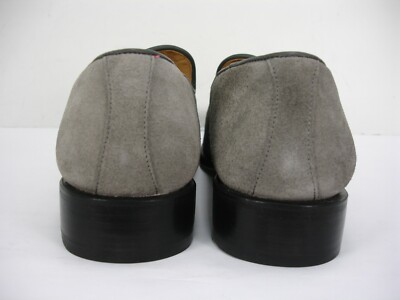 NEW HHBOOTMAKERS 1633 GRAY SUEDE SLIP ON LOAFERS DRESS SHOES  display picture 1