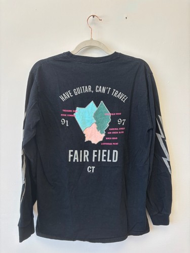 Camiseta negra pequeña John Mayer Have Guitar Cant Travel Basement Brigade - Imagen 2 de 5