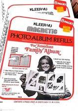 Vintage Kleer VU magnetic Photo Album Refills 11.5   x 9  Pockets Lot Of 2