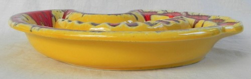 McCoy Keramik Aschenbecher #937, gelb & orange/rot, 1967-68, MCM Style, Exc. - Bild 7 von 9
